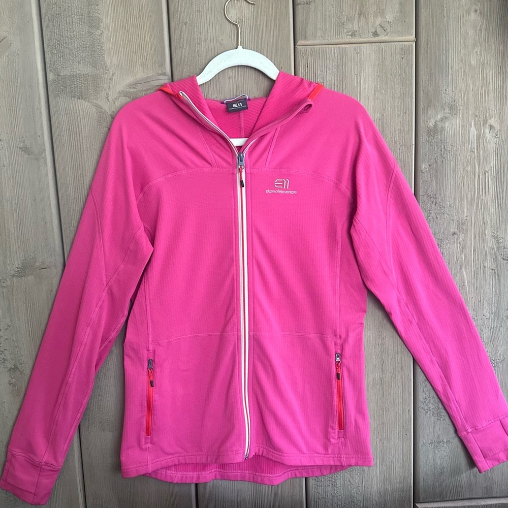 State of Elevenate Pink Zip-Up Jacket